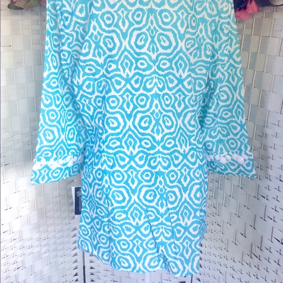 🤍💙 Liz Lange Blue & White Shirt  M / L Measurements Below   NWT   💙🤍 - Picture 7 of 7